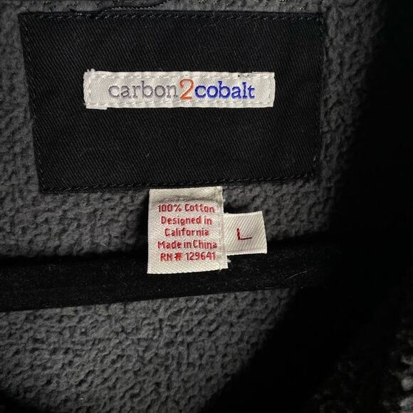 CARBON 2 COBALT Chili Chaser Men’s Jac-Shirt fleece lined button down Shacket - Picture 3 of 4